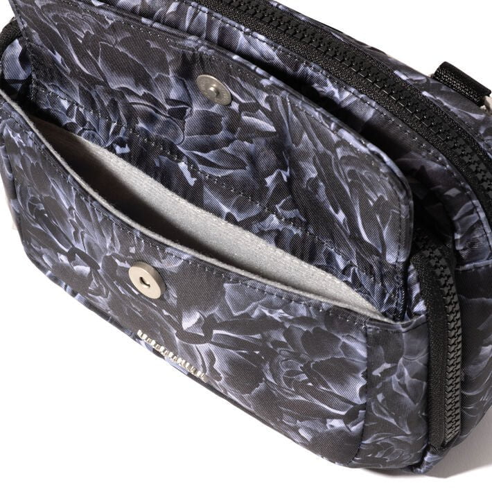 Baggallini Modern Double Zip Crossbody Bag for Women - Lightweight Travel Purse with RFID Protection - Perfect for Everyday Use, Shopping & Travel