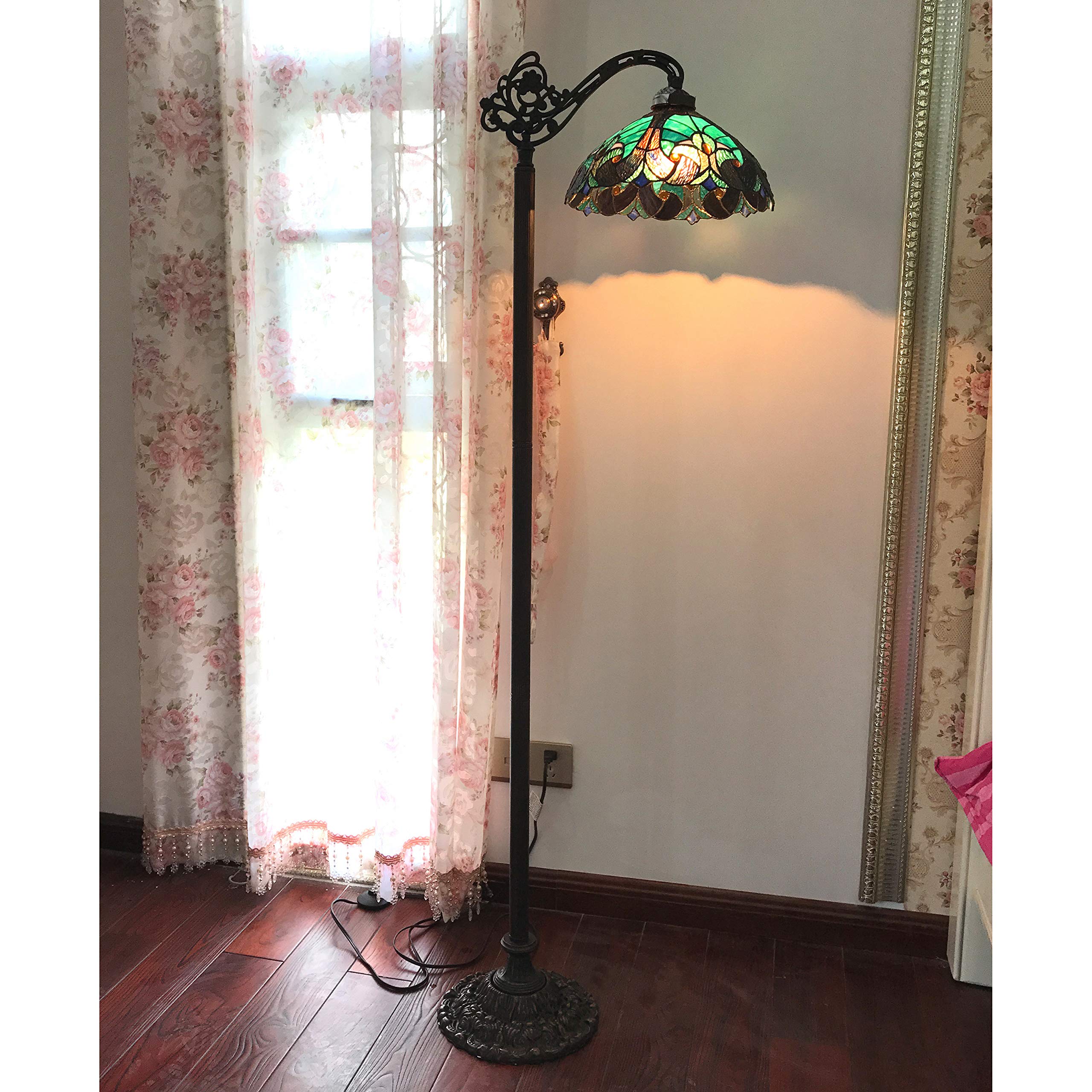 Tiffany-Style Victorian Floor Lamp with 13