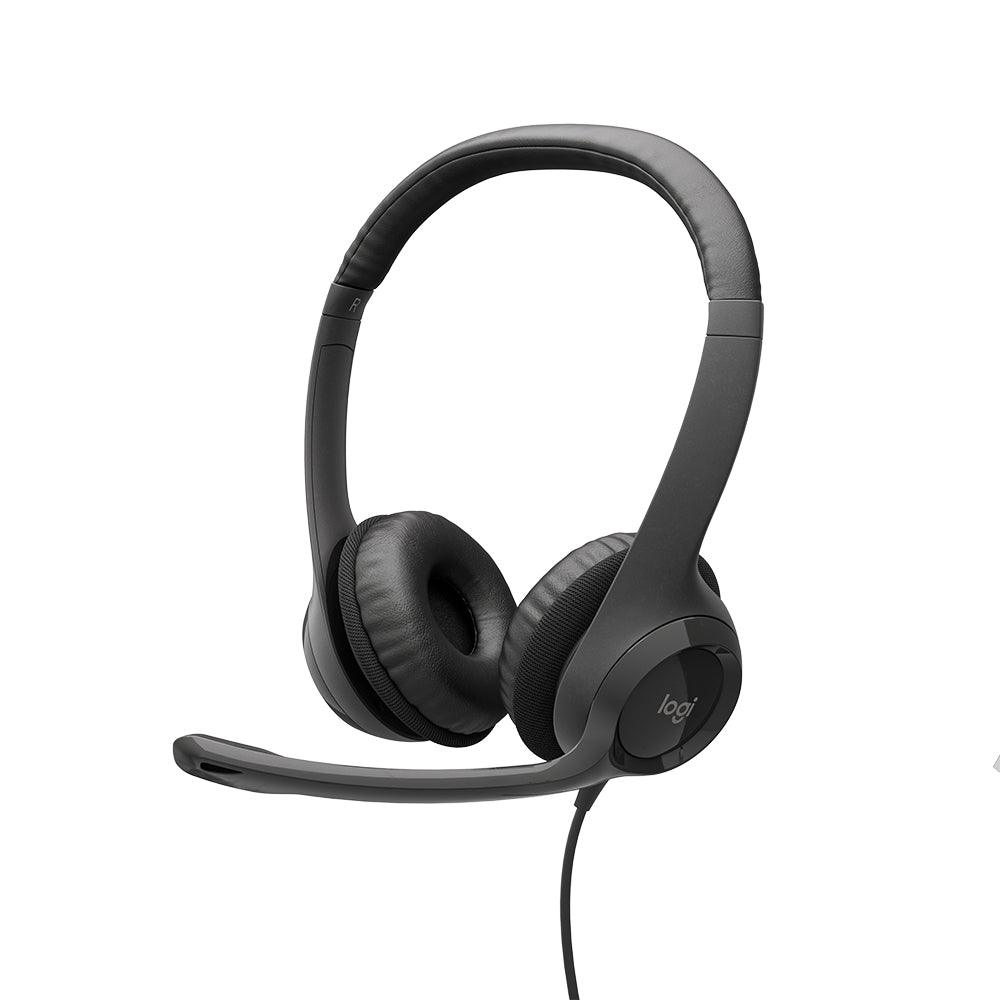 H390 USB Noise Cancelling Headset with Microphone - Professional Business Headphones for Office, Call Center & Remote Work