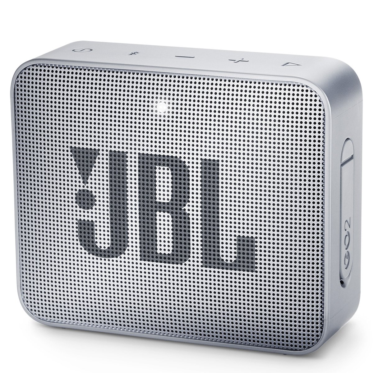JBL GO2 Waterproof Ultra Portable Bluetooth Speaker - Wireless Mini Speaker with 5 Hours Playtime, IPX7 Waterproof, Built-in Mic for Calls - Perfect for Travel, Beach, Pool & Outdoor Adventures (Gray)