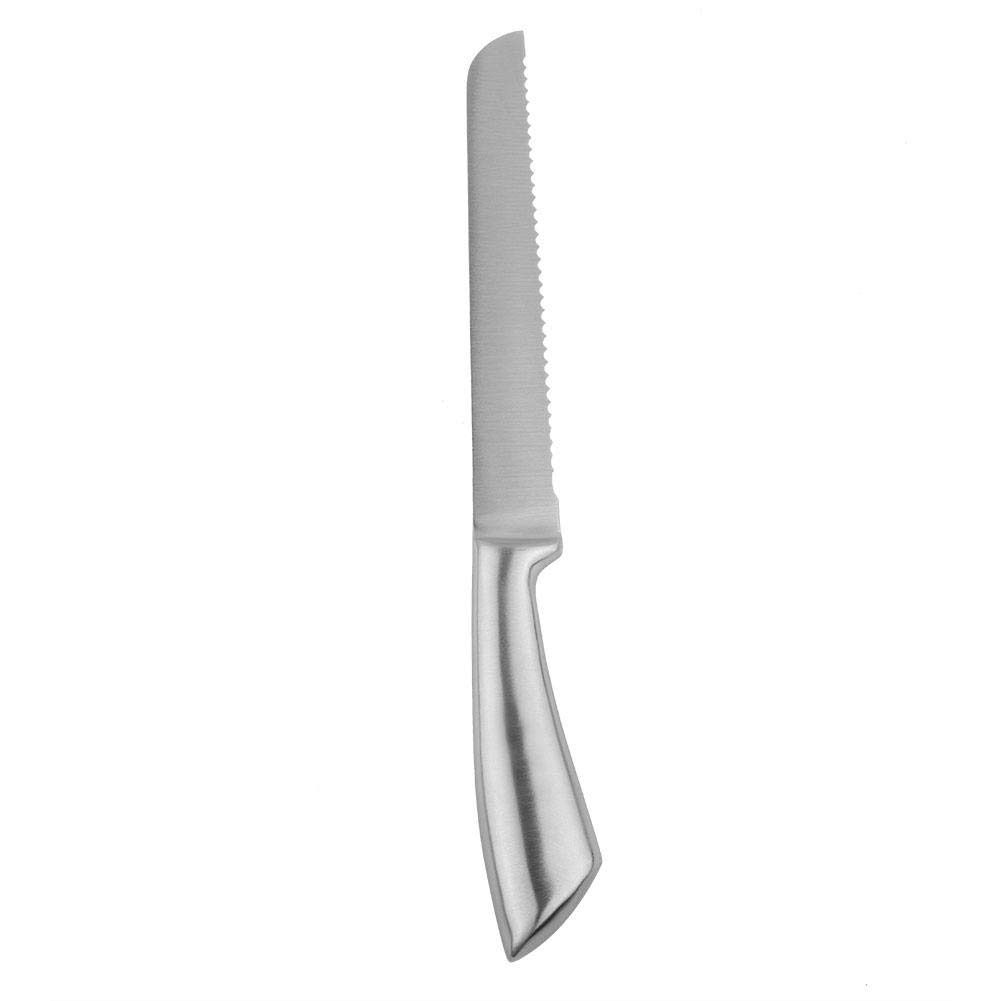 TOPINCN 10-Inch Stainless Steel Serrated Bread Knife - Sharp Bread Slicer for Cake, Loaf, Baguette - Perfect for Home Baking, Professional Kitchens & Gift Giving
