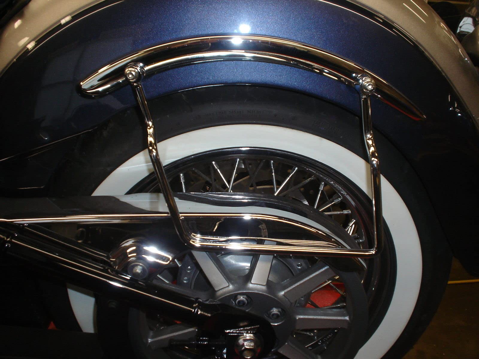 Steel Luggage Bracket Saddlebag Pannier Support Bars - Compatible with Kawasaki VULCAN VN2000/VN900, Yamaha XVS1100/XVZ1300, Harley Davidson Softail - Heavy Duty Black Motorcycle Accessory - Perfect for Long Distance Touring & Adventure Riding