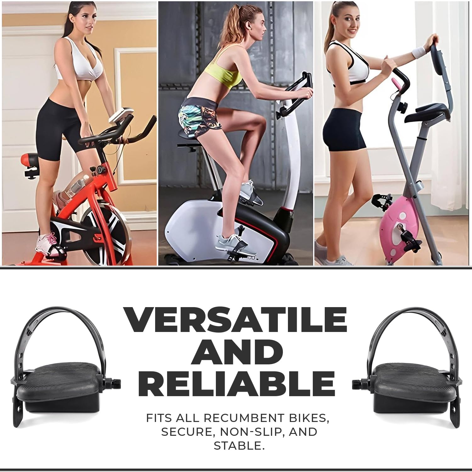 Schwinn Fitness Bike Pedal with Strap - Compatible with 130, 230, Journey 1.0 & 2.0 Upright Bikes - Replacement Right Pedal 8003324 - Perfect for Home Gym Workouts & Indoor Cycling