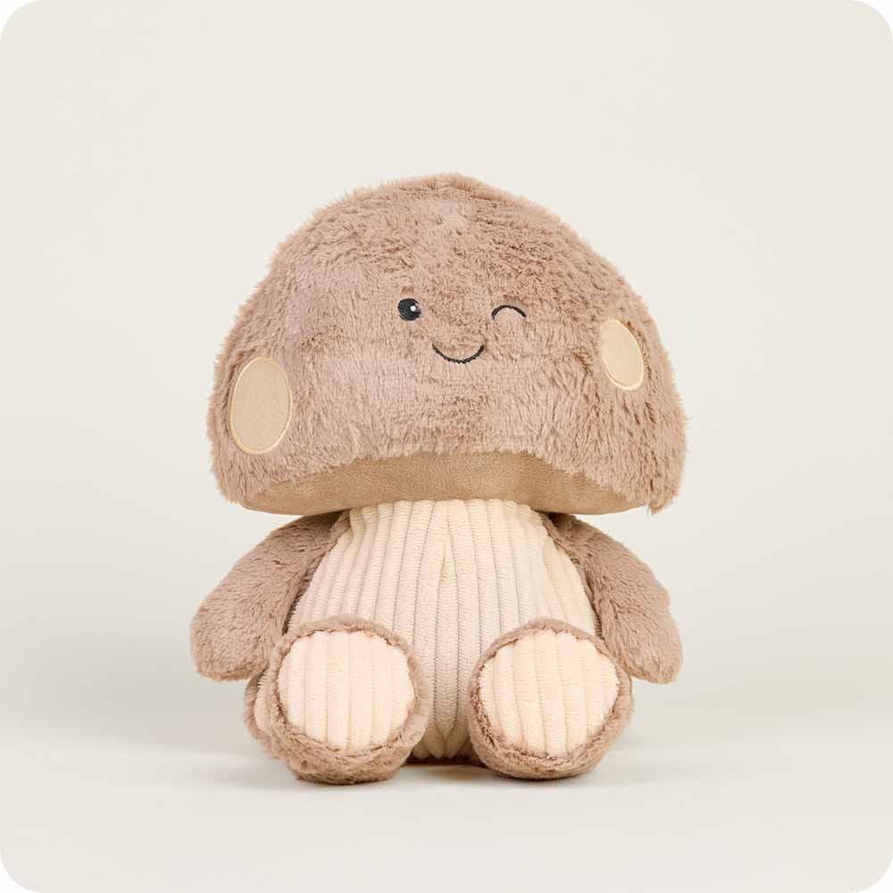 Brown Mushroom Warmies - Microwaveable Heating Pad for Pain Relief & Comfort - Perfect for Cold Weather, Stress Relief & Relaxation at Home or Office