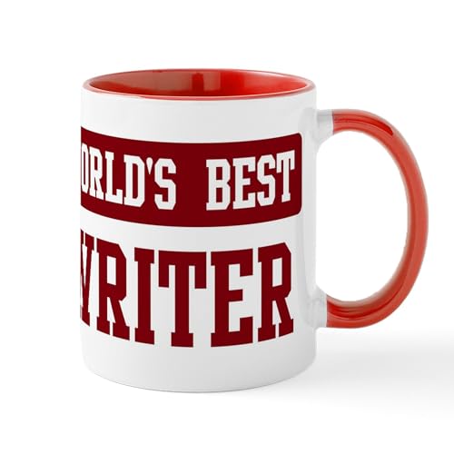 White/Red Inside - Worlds Best Writer Mug