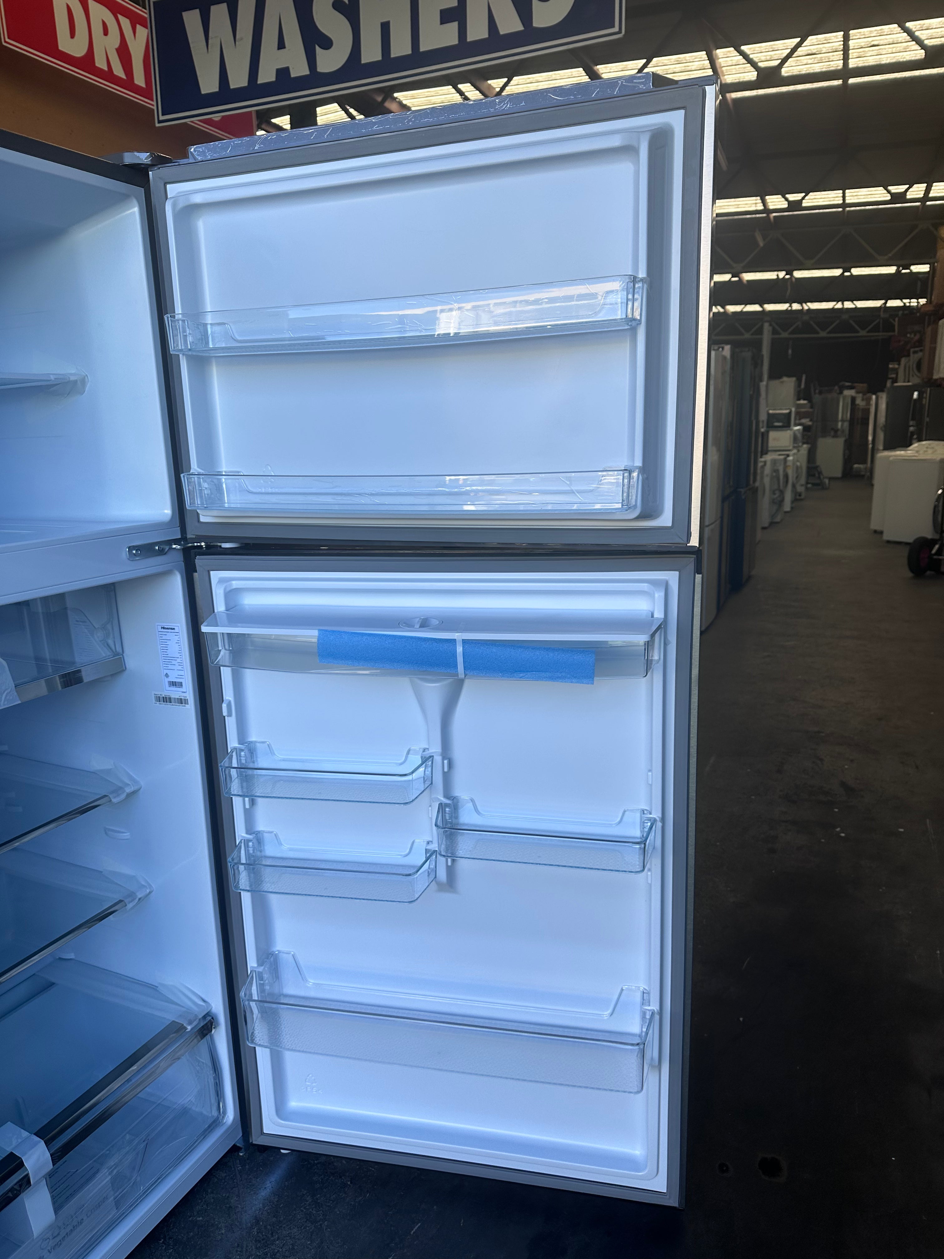 Hisense 496L Top Mount Refrigerator HRTF496SW - Energy Efficient, 3 Years Warranty - Perfect for Kitchens, Apartments & Small Families