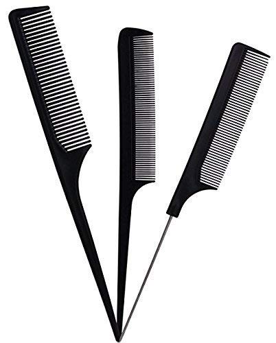 Professional Hair Cutting Comb Set for Salon & Home Use - EKAN Black Styling Combs for Hairdressing, Barber & DIY Styling | Perfect for Salons, Barbershops & Personal Grooming Kits