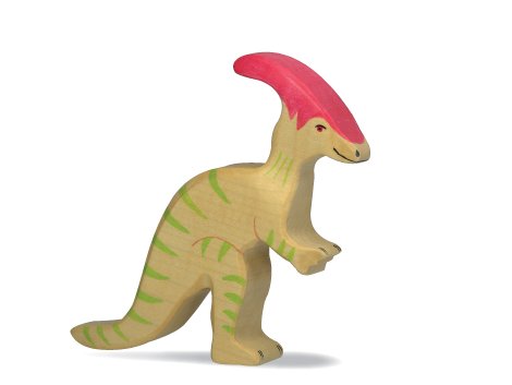 Premium Wooden Parasaurolophus Dinosaur Toy - Handcrafted Educational STEM Gift for Kids, Dino Lovers & Collectors - Perfect for Classroom Learning, Birthday Gifts & Jurassic Decor