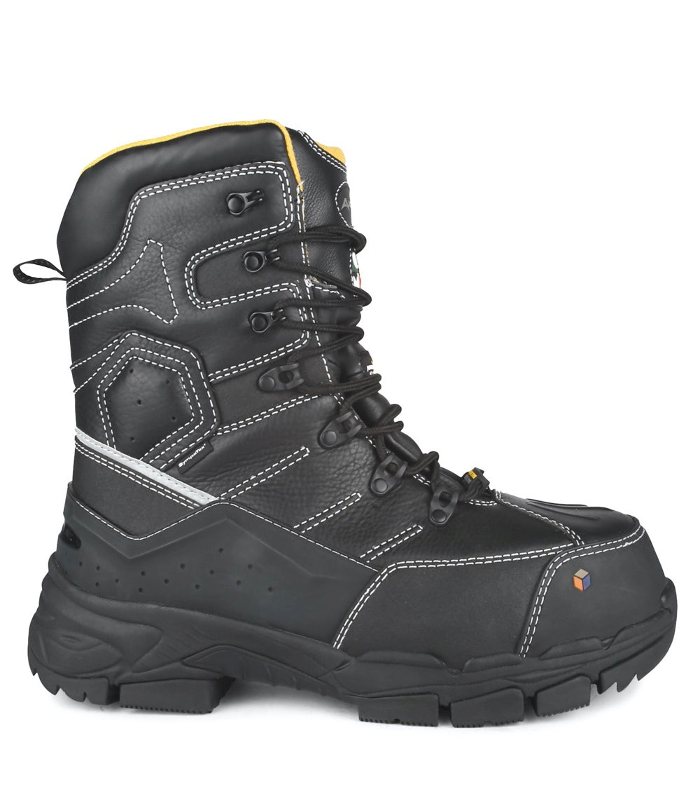 Acton Cannonball Men's Size 11 Composite Toe Winter Work Boots with Metatarsal Guard (Model 9076) - Waterproof Safety Boots for Construction, Oil Rig & Cold Weather Work