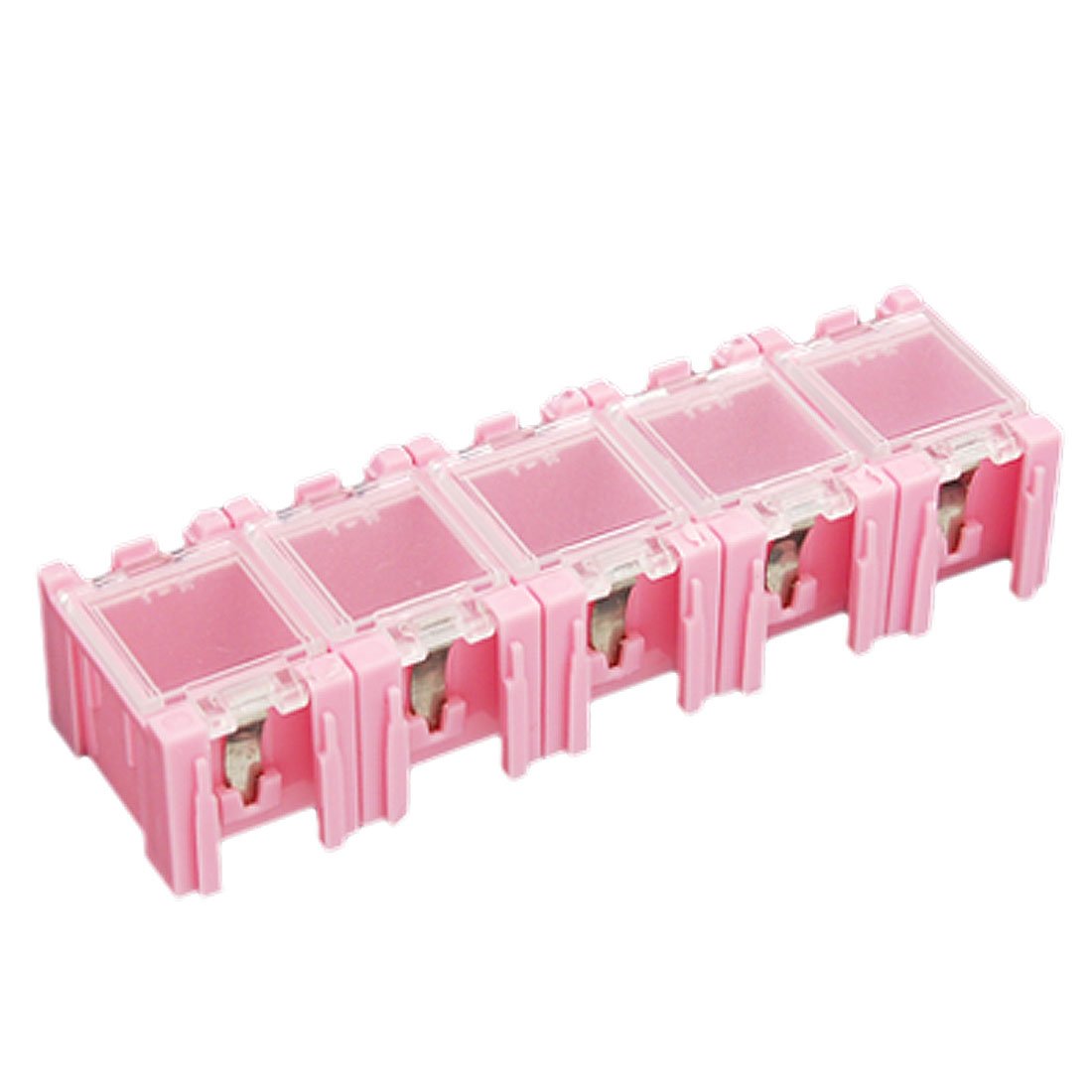 Pink Plastic Tool Organizer Box - Durable Electronics Storage Case for Small Parts & Components | Perfect for DIY Projects, Home Repair & Workshop Organization