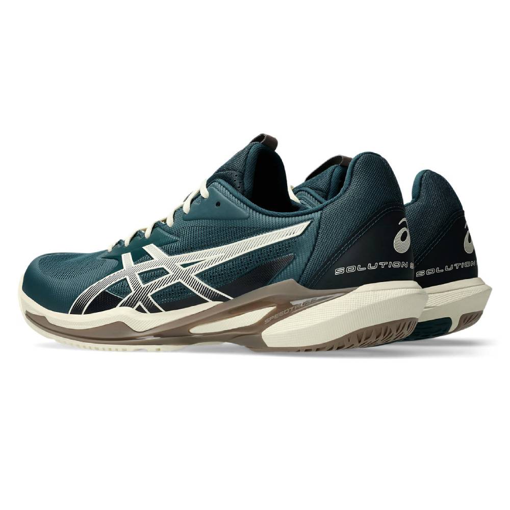 ASICS Solution Speed FF 3 Men's Tennis Shoes - Lightweight Performance Court Shoes for Competitive Play (Saxon Green/Birch) | Ideal for Hard Court Matches & Training Sessions