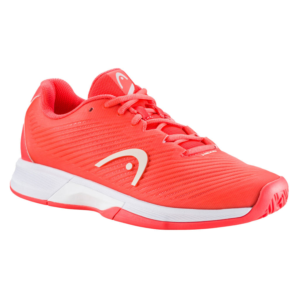 Head Revolt Pro 4.0 Women's Tennis Shoes - Lightweight Performance Court Shoes for Women (Coral/White) | Perfect for Competitive Matches & Training Sessions