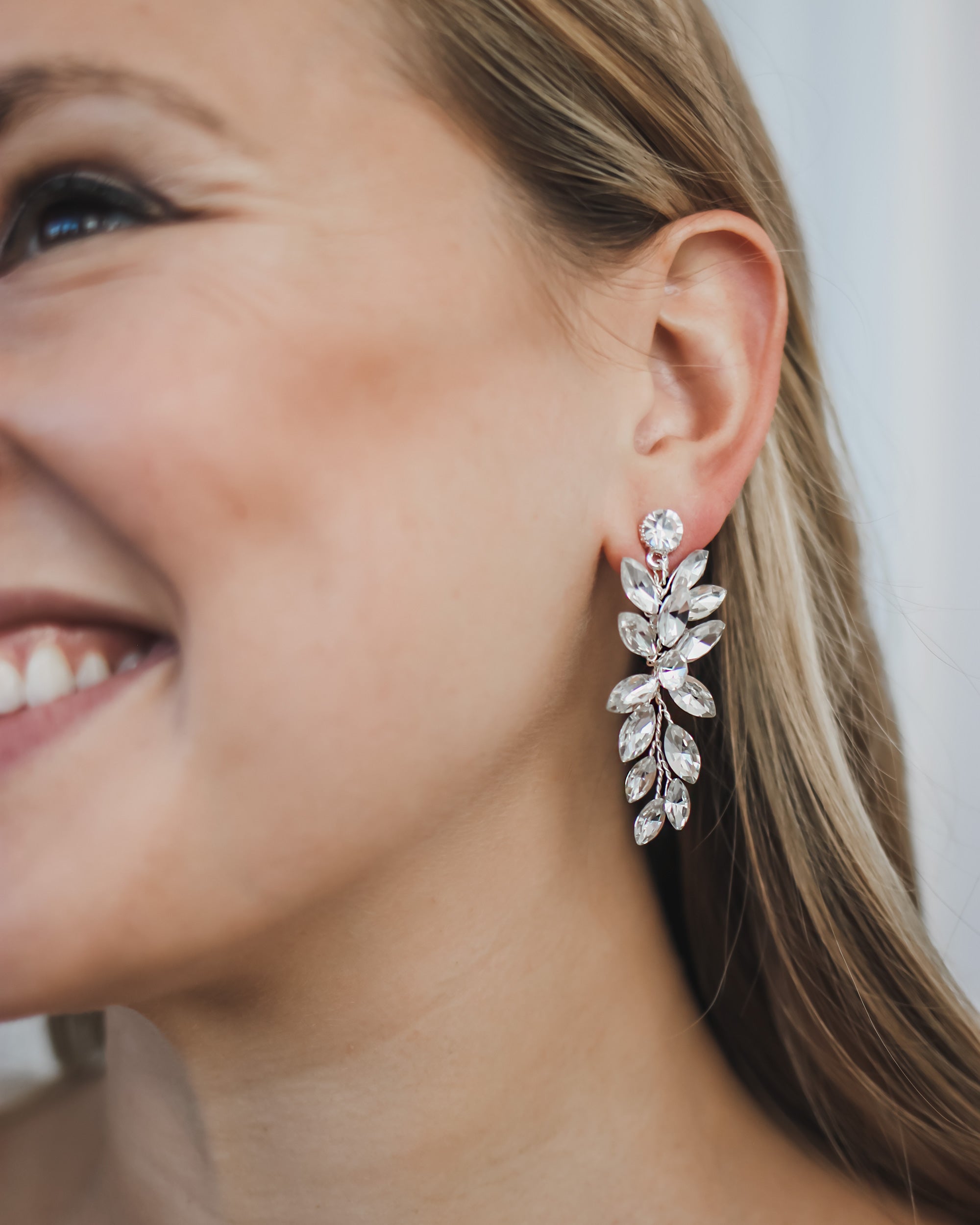 Felicia Crystal Stud Earrings for Women - Sparkling Cubic Zirconia Earrings for Daily Wear & Special Occasions