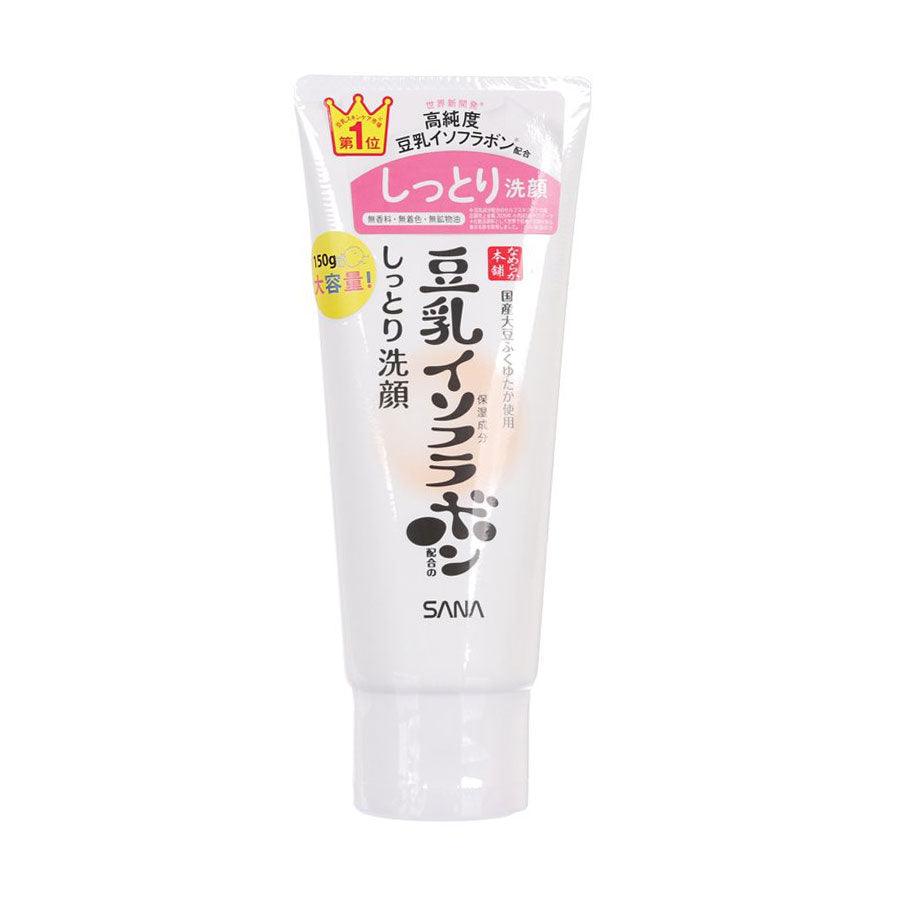 SANA Soy Milk Moisture Cleansing Wash - Gentle Face Cleanser for Dry & Sensitive Skin (150g) - Hydrating & Nourishing Daily Skincare Routine