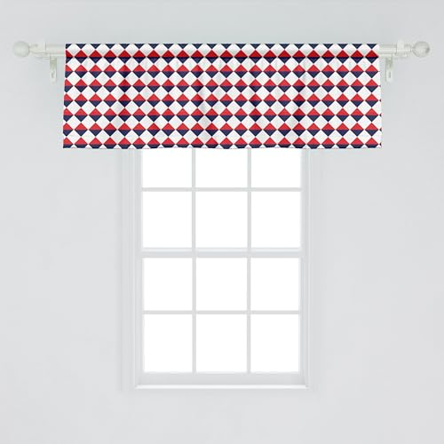 Red Dark Blue and White