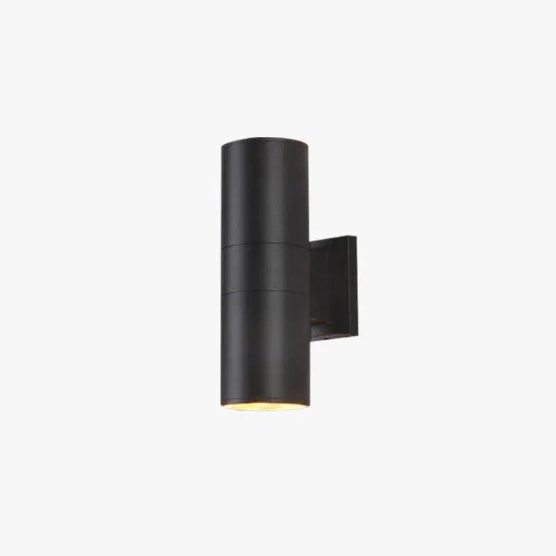 Black Up and Down Outdoor Wall Lights - Modern Exterior Sconce for Patio, Garden, and Porch Lighting