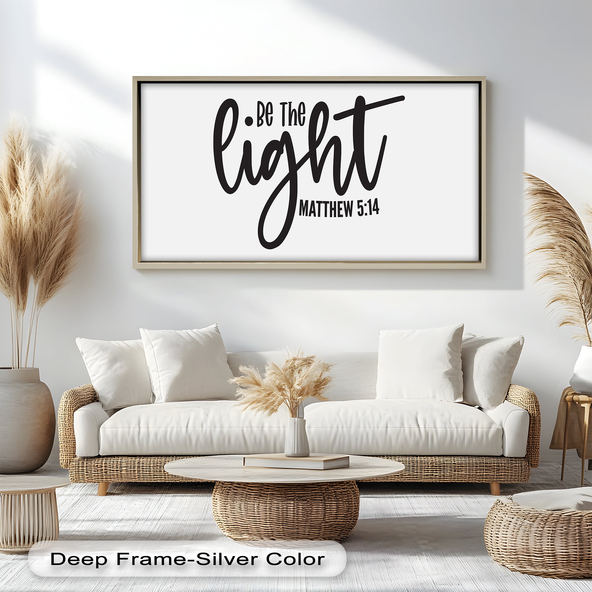 Be The Light - Matthew 5:14 Bible Verse Oil Painting - Christian Home Decor & Gift for Religious Inspiration