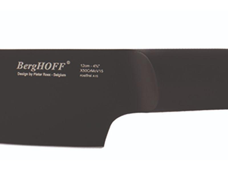 BergHOFF Ron 2-Piece Vegetable and Paring Knife Set - Black Stainless Steel Kitchen Knives for Precise Chopping & Peeling | Perfect for Home Cooking, Meal Prep & Professional Chefs