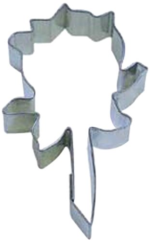 Rose-Shaped Cookie Cutter 3 Inch - Stainless Steel Cupcake Decorating Tool for Baking, DIY Desserts, Wedding & Party Treats
