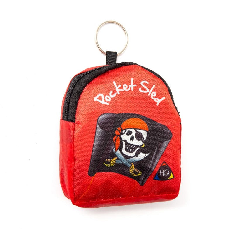 HQ Pocket Sled Kite - Jolly Roger Pirate Design | Easy to Fly & Portable | Perfect for Beach, Park & Outdoor Family Fun