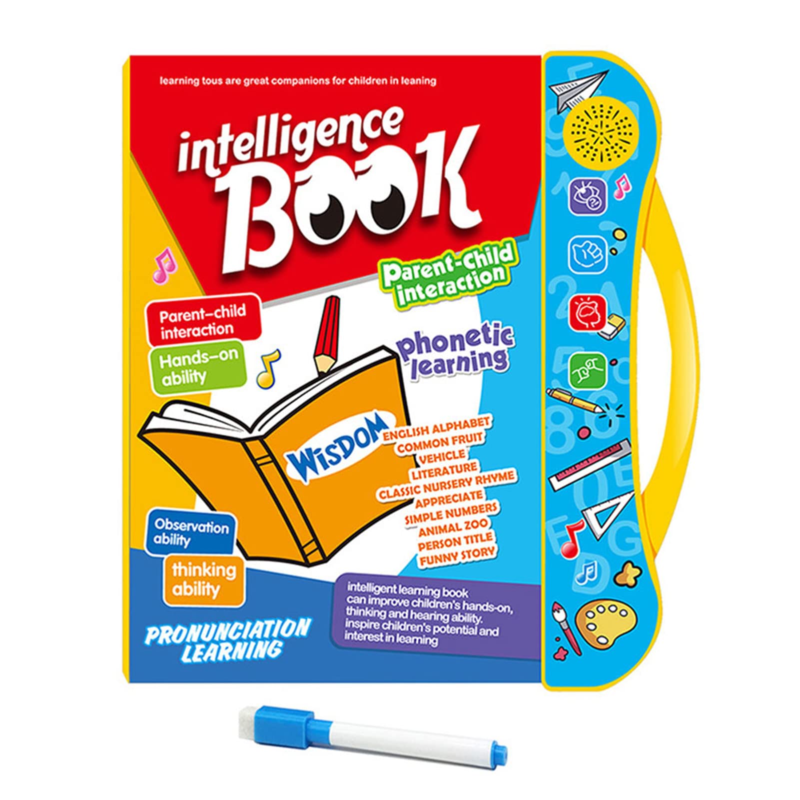 PUOX English Finger Reading Learning E-Books & Alphanumeric Audiobooks - Smart Preschool Learning Books for Kids Ages 3+ | Early Education Reading Set for Homeschooling, Classroom & Interactive Learning Activities