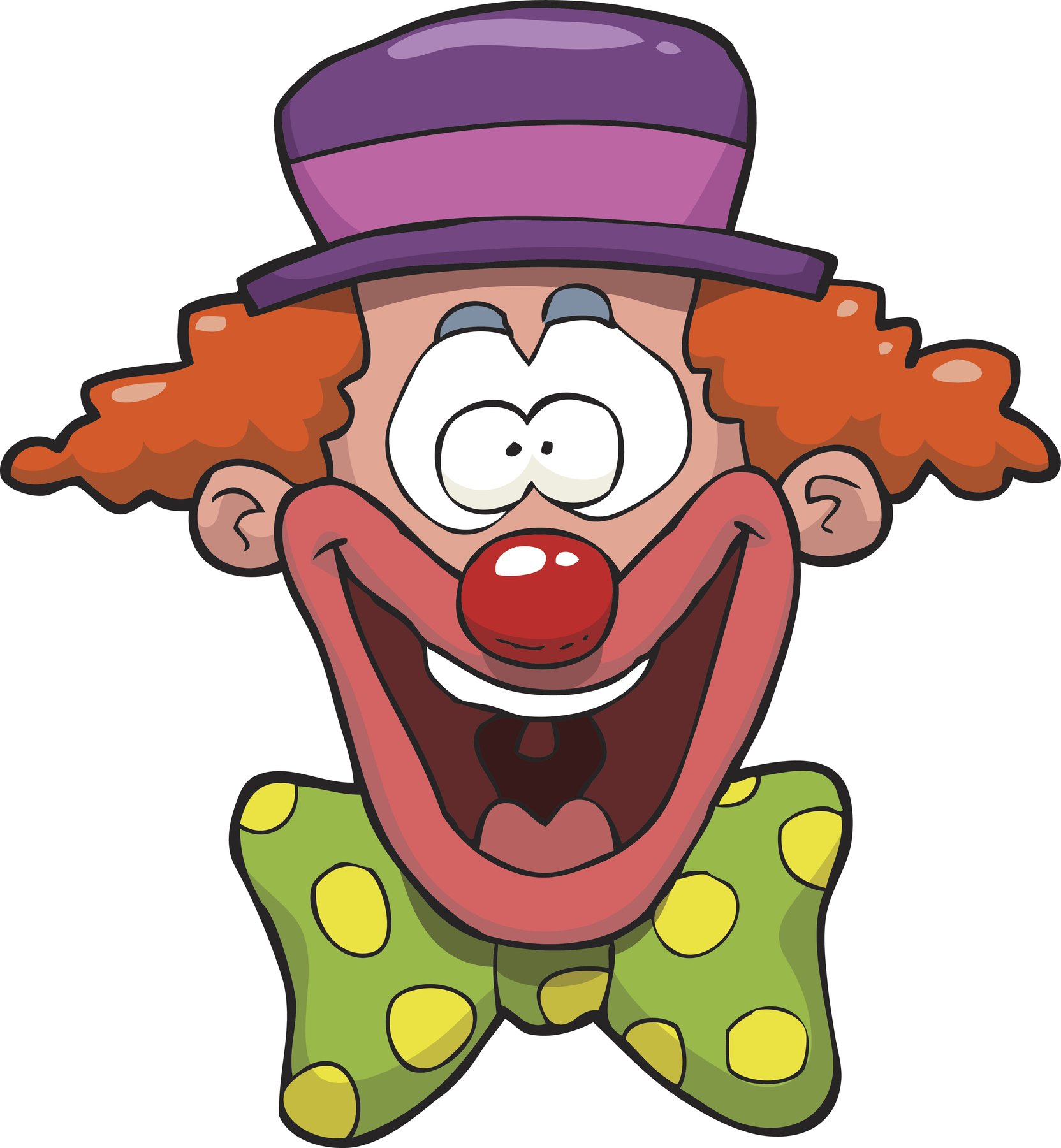 Funny Goofy Clown Cartoon Vinyl Stickers for Kids - 2 Inch Colorful Decorative Stickers for Water Bottles, Laptops, Notebooks & DIY Crafts