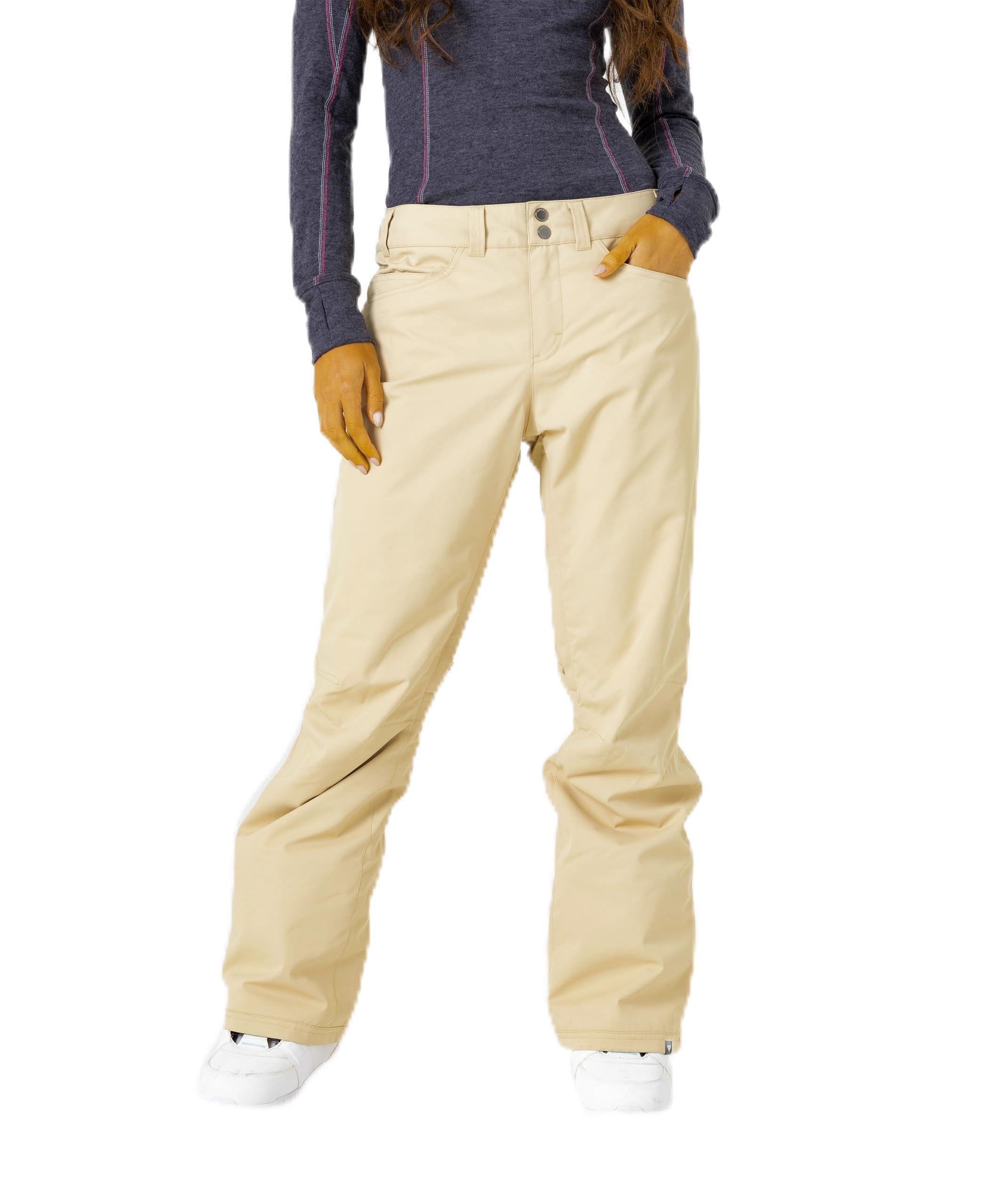 Roxy Women's Tailored Backyard Snow Pants - Waterproof Winter Ski Pants for Snowboarding & Outdoor Activities