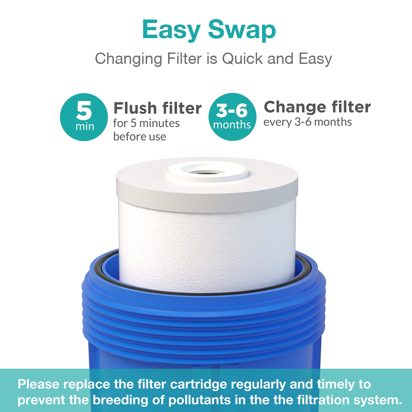SimPure DB10P Whole House Water Filtration System - 10