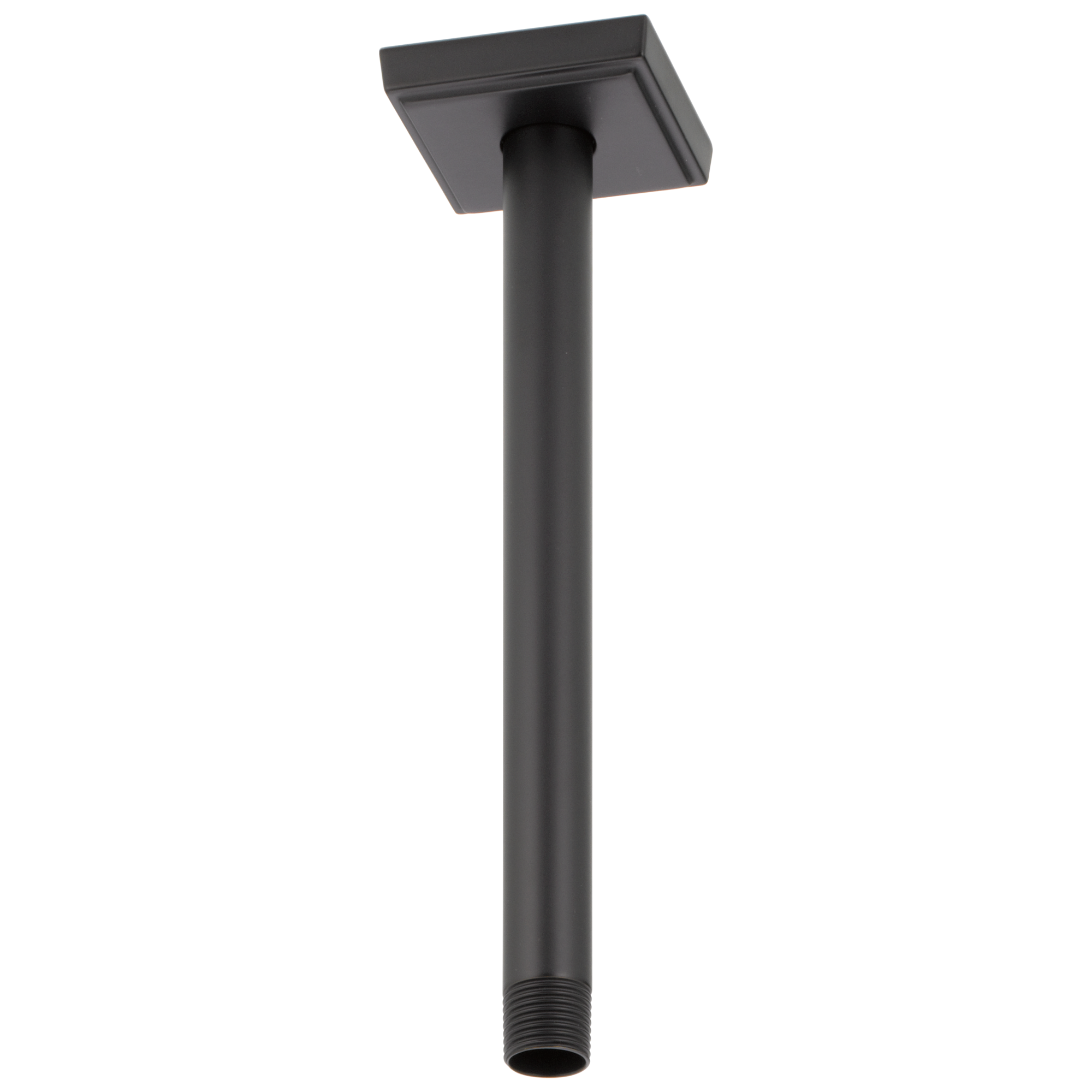 Brizo RP70765BL 10-Inch Ceiling Mount Shower Arm & Flange Set in Matte Black - Perfect for Modern Bathroom Renovations and Spa-Like Shower Experiences