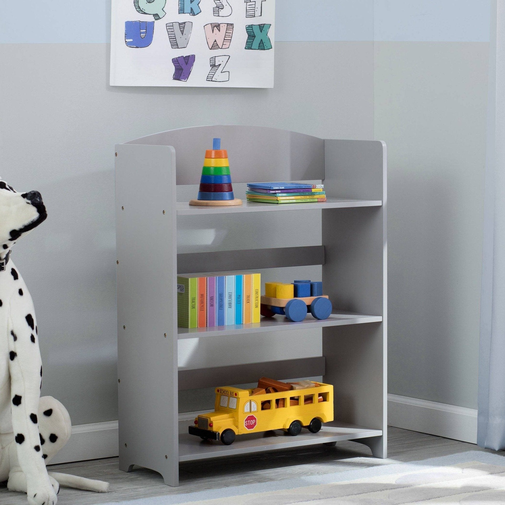 MySize Bookshelf - Adjustable & Modern Wooden Bookshelf for Home, Office, or Kids Room - Perfect for Organizing Books, Toys, and Decor