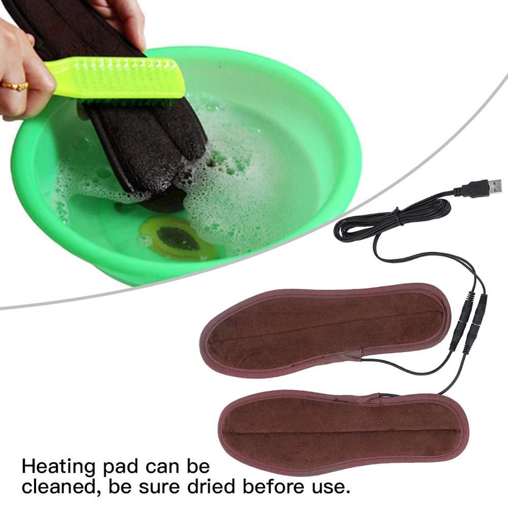 USB Heated Slippers for Women & Men - Electric Foot Warmers with Adjustable Temperature (41-42/26cm/10.2in) - Perfect for Winter, Arthritis Pain Relief & Indoor/Outdoor Use