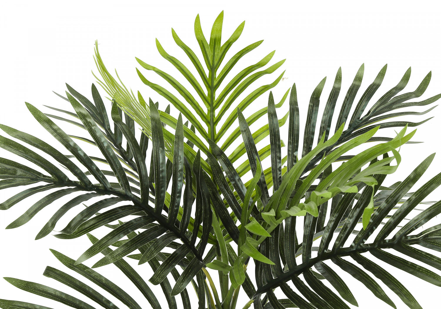 20 Inch Artificial Palm Plant with 5 Black Decorative Pots - Perfect for Home, Office, and Indoor Decor - Low Maintenance Fake Tropical Plant for Living Room, Bedroom, or Balcony