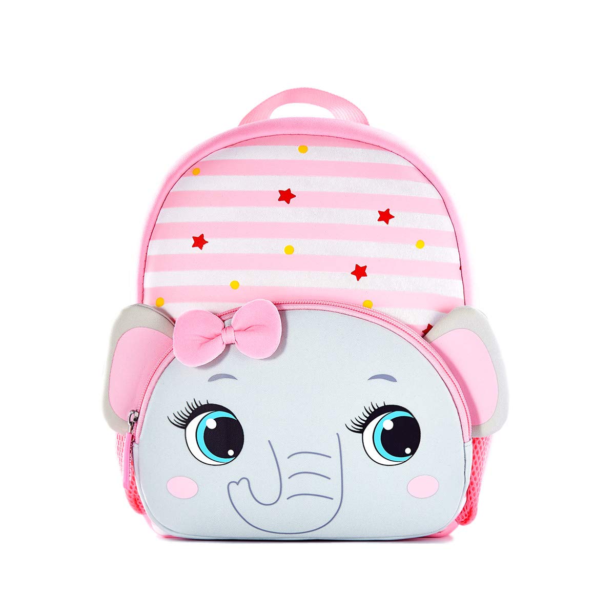 Toddler Backpack for Boys Girls - Grey Elephant School Bag for Preschool & Lunch
