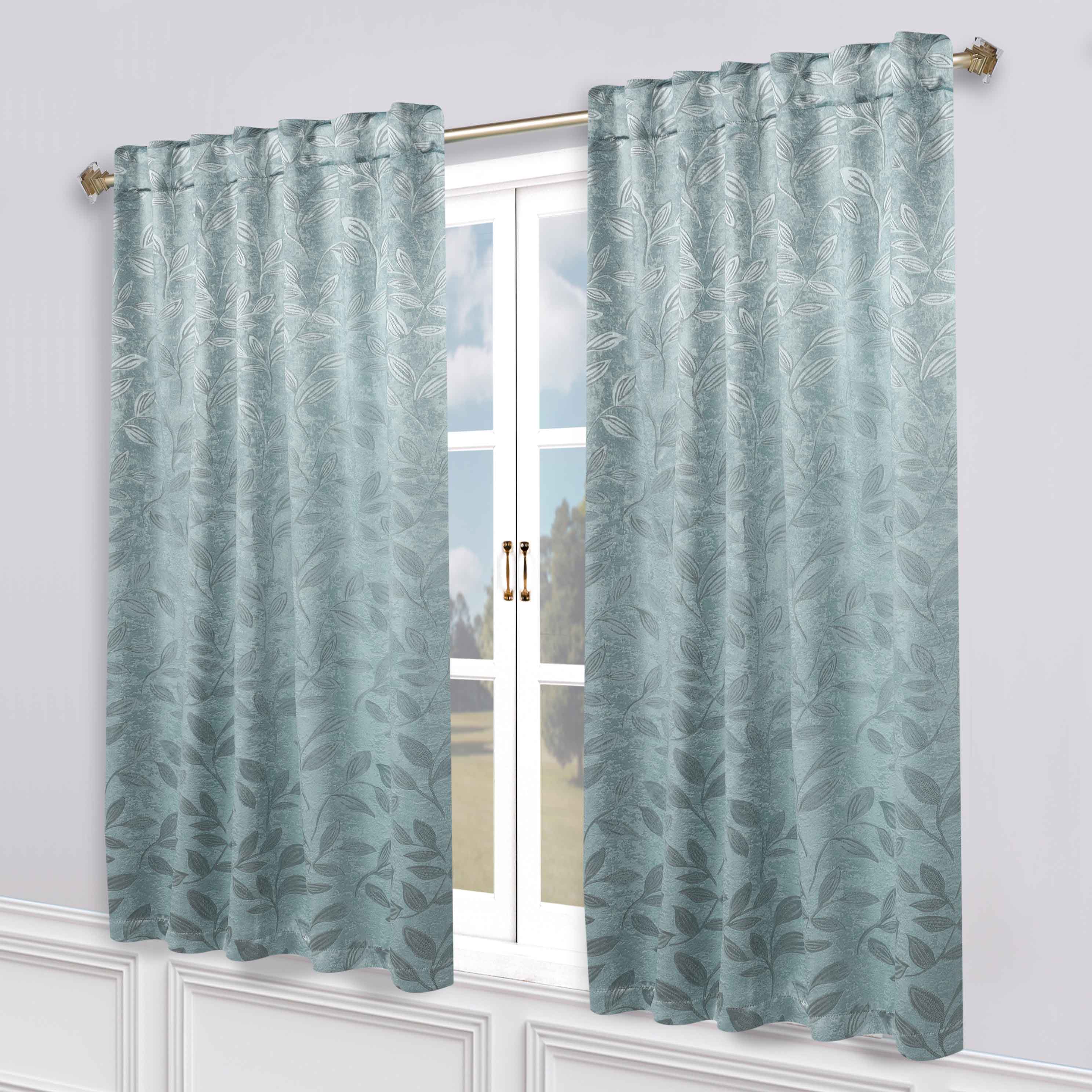 Premium Blackout Curtains for Bedroom - Super Soft Thermal Insulated Room Darkening Drapes with Back Tab Design (Set of 2 Panels) - Perfect for Nursery, Home Theater & Shift Workers
