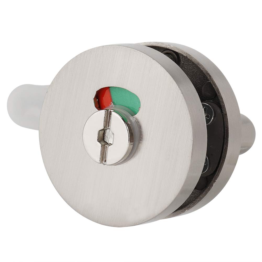 MY-402 Stainless Steel Bathroom Toilet WC Indicator Deadbolt Lock - Vacant/Engaged Sign for Public Restroom & Toilet Partition Doors - Durable Door Lock for Commercial Restrooms, Offices & High-Traffic Areas
