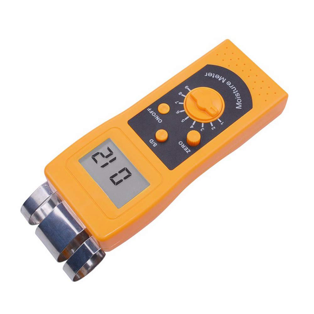 Professional Paper Moisture Meter Tester - Digital Moisture Content Analyzer for Paper, Wood & Building Materials (0.00-2.00% d / 0.0-98.0% s) - Perfect for Paper Mills, Printing Shops & Construction Sites