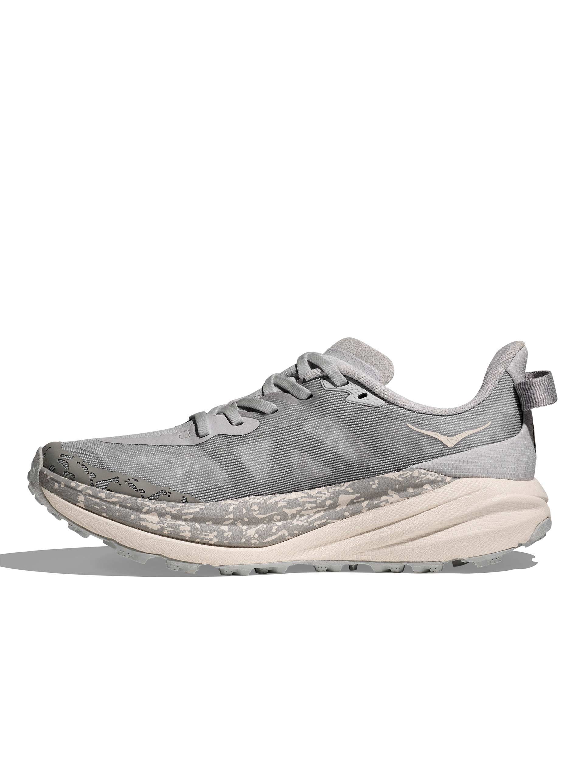 HOKA Speedgoat 6 Trail Running Shoes - Cosmic Grey/Alabaster | Lightweight & Cushioned for Hiking & Outdoor Adventures