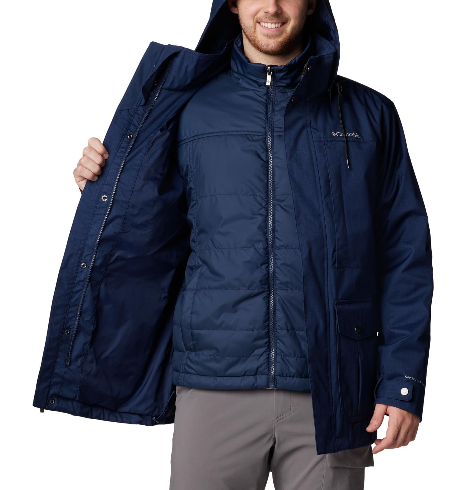 Columbia Men's Horizons Pine II Interchange Jacket - Waterproof 3-in-1 Winter Coat for Hiking & Outdoor Adventures