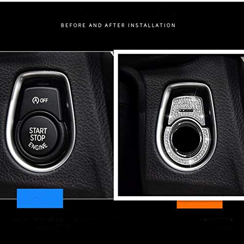 Sparkling Rhinestone Decal for BMW Ignition Start Button 2013-2017 Models - Car Interior Bling Accessory for Luxury Style & Personalization | Perfect for Car Enthusiasts & Customization Lovers