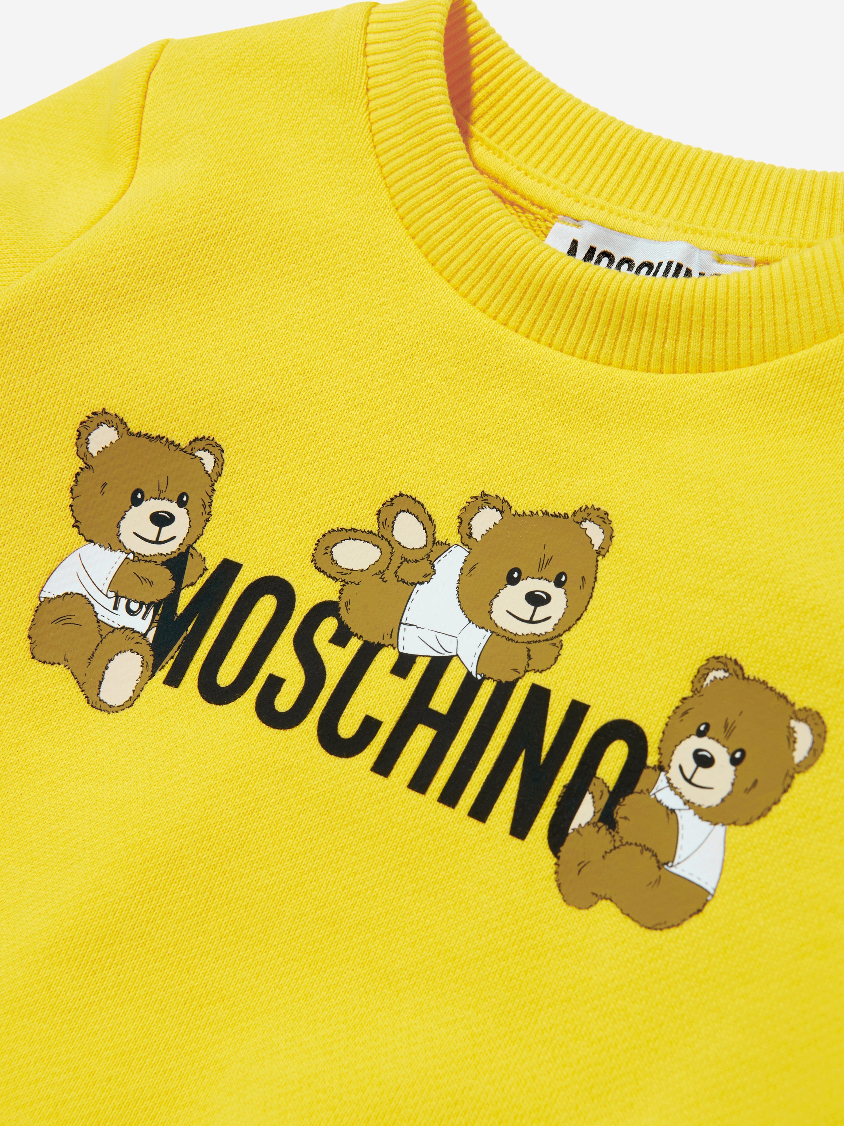 Adorable Yellow Baby Teddy Bear Logo Sweatshirt - Soft & Cozy Pullover for Infants & Toddlers | Perfect for Playdates, Photo Shoots & Everyday Wear