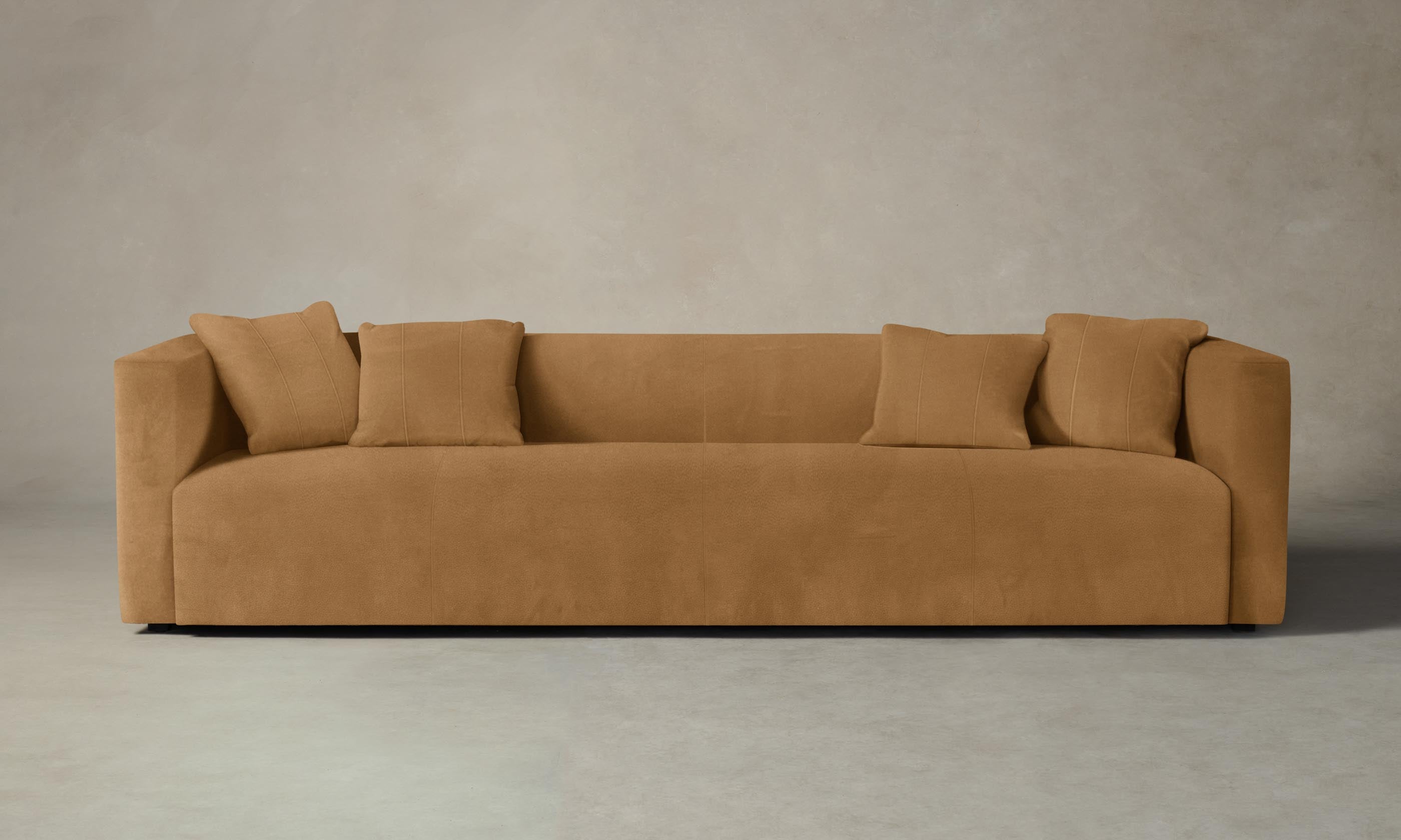 Premium Nubuck Leather Breuer Sofa - Modern Saddle Design for Living Room, Lounge & Office - Durable & Comfortable Mid-Century Furniture