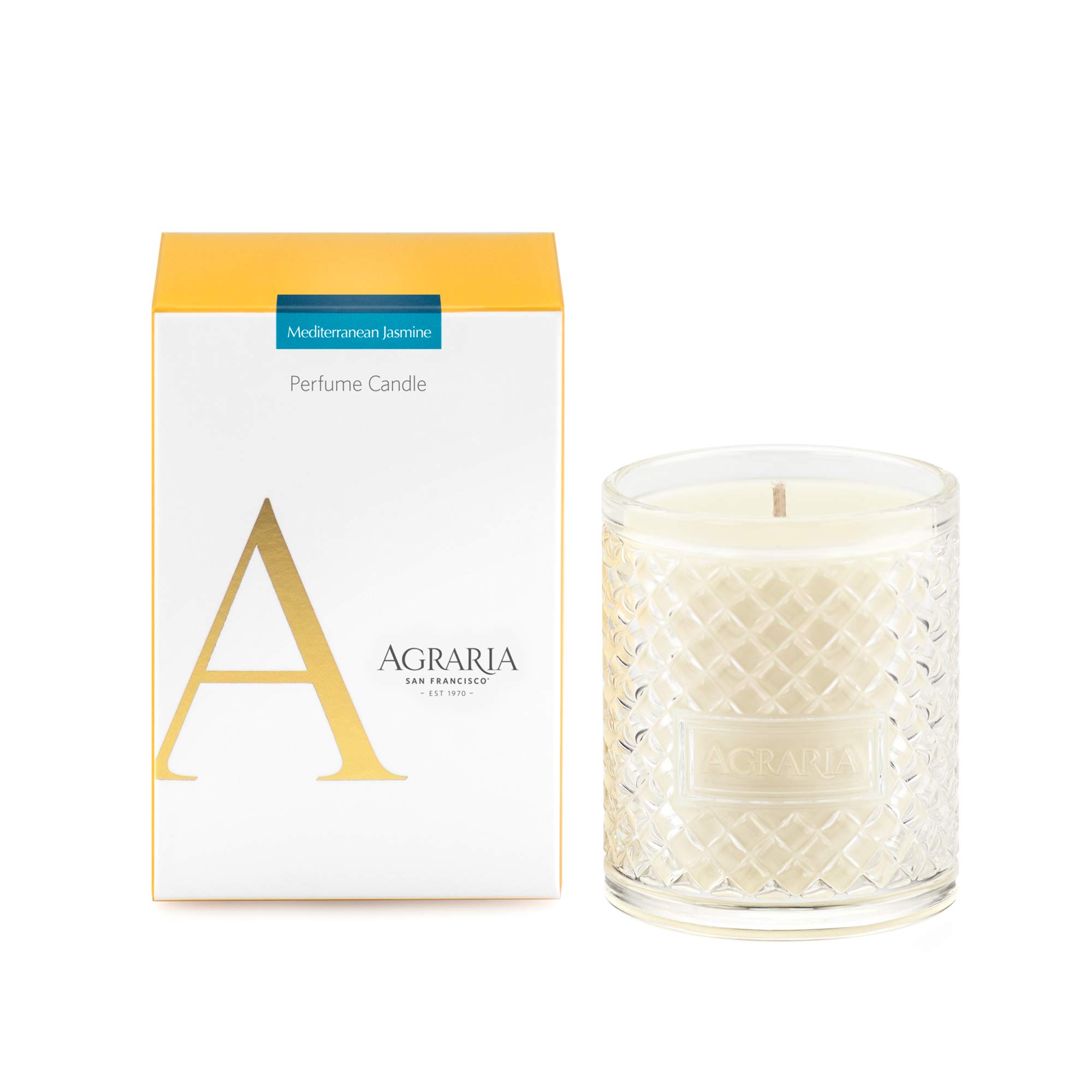 AGRARIA Premium Scented Soy Wax Candles | Long-Lasting Vegan Home Fragrance | Elegant Gift Set (7oz) for Relaxation, Meditation & Romantic Ambiance