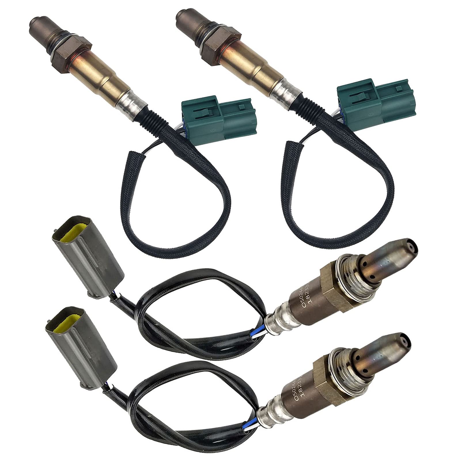 MAXFAVOR 2PCS Upstream & Downstream Oxygen Sensor Replacement for Audi A6 Quattro 2000-2004 V6 O2 Sensor (234-9038, 234-4835) - Compatible with 234-9038 & 234-4835 - Perfect for Engine Performance & Emissions Control