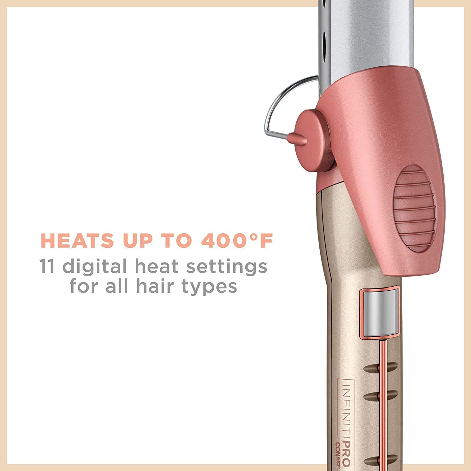 Conair CD601C Frizz Free 1.25 Inch Ceramic Curling Iron for Smooth, Shiny Hair - Perfect for Home Styling & Salon-Quality Waves