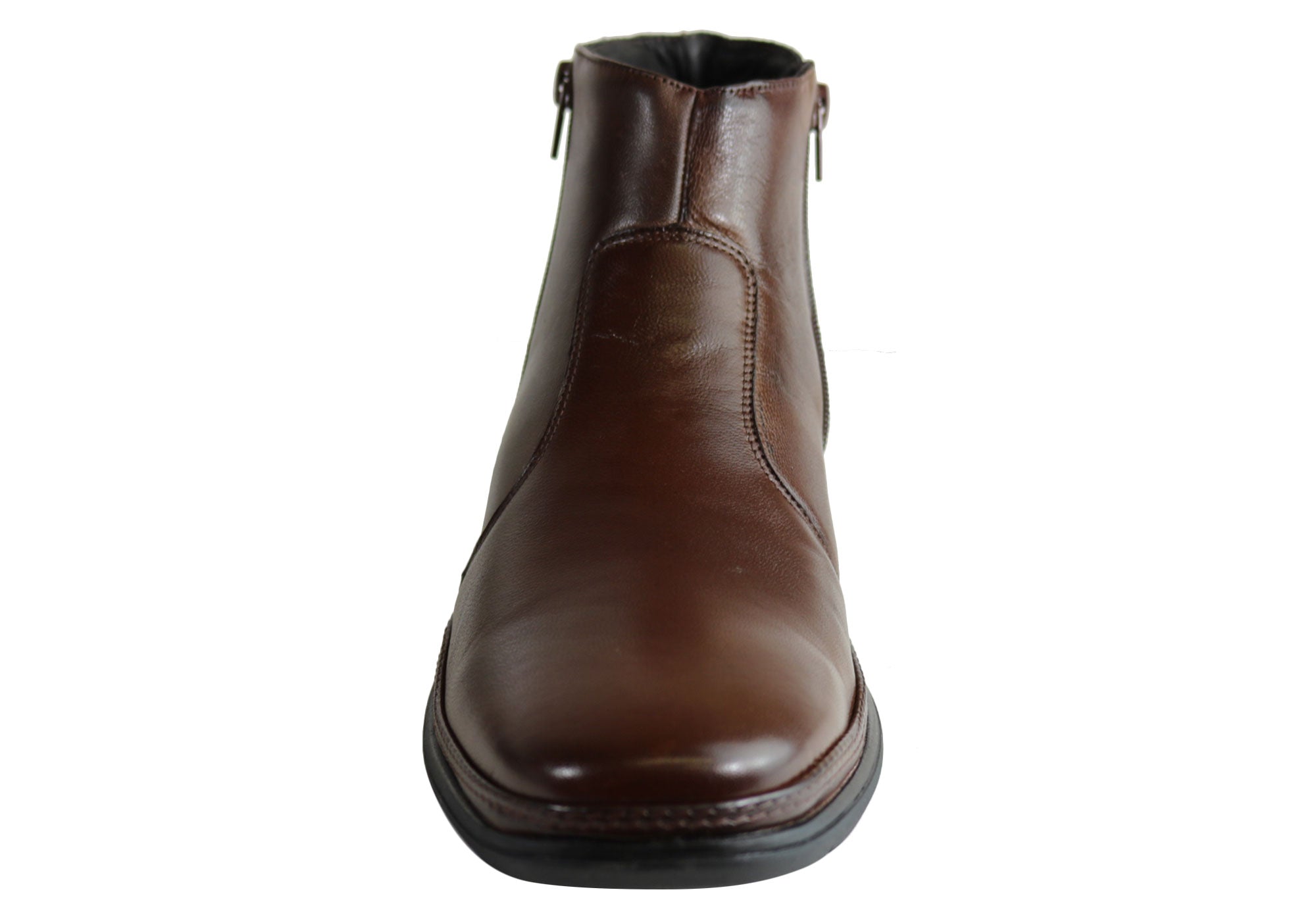 Savelli Aston Men's Comfortable Leather Dress Boots - Handcrafted in Brazil - Perfect for Business, Office & Formal Occasions