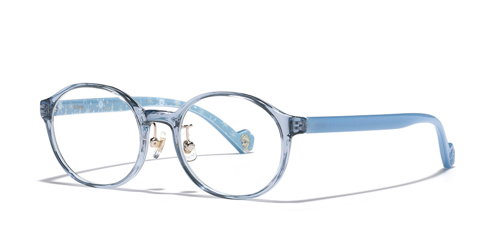 JINS x Disney Frozen Kids Eyeglasses 053 - Cute & Durable Children's Glasses for School, Reading, and Outdoor Activities