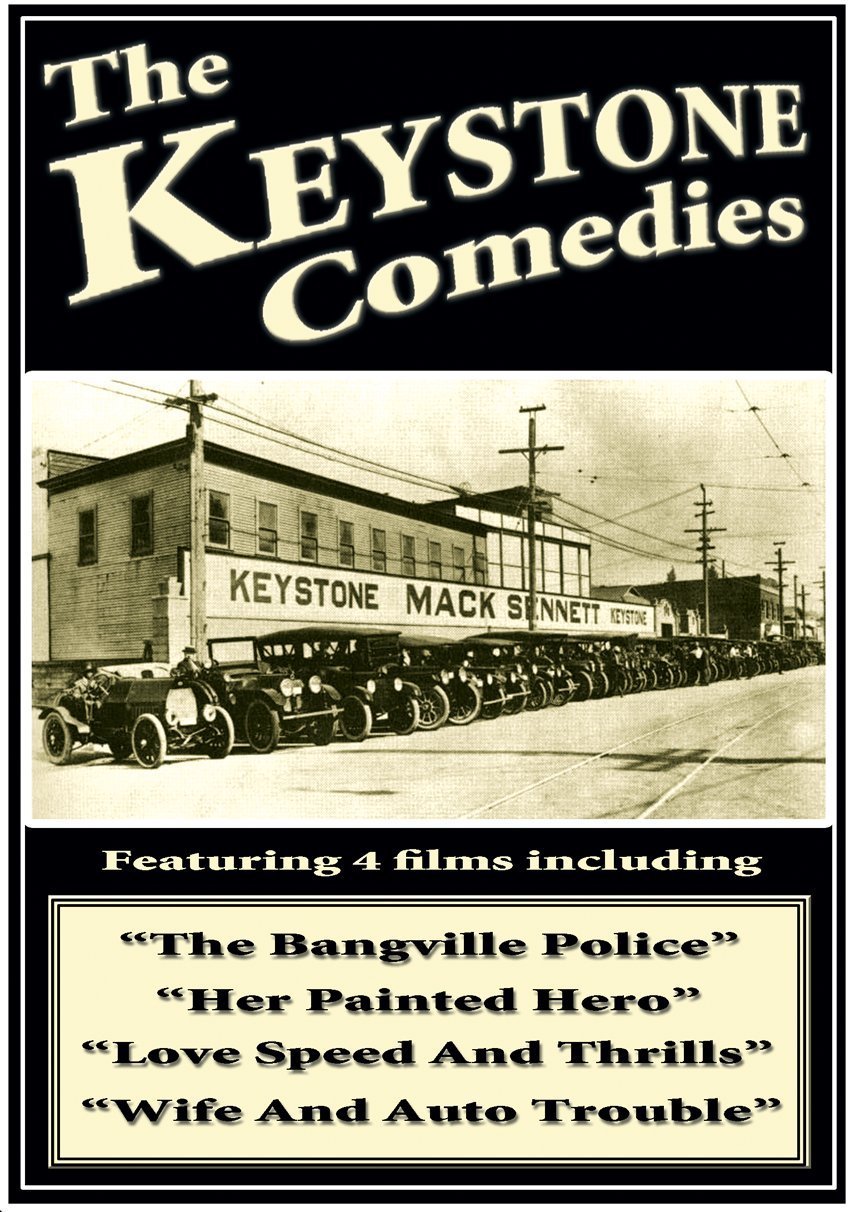 Keystone Comedies DVD Collection - Classic Silent Films (UK PAL Region 0) - Perfect for Movie Enthusiasts & Vintage Film Collectors