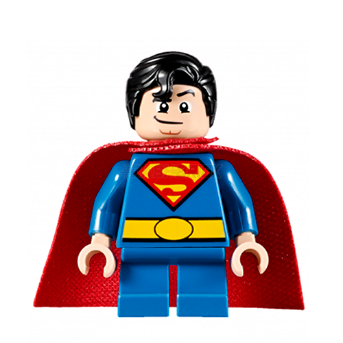 LEGO DC Comics Superman Minifigure with Short Legs (2017) - Perfect for Collectors, Superhero Displays & Kids Playtime