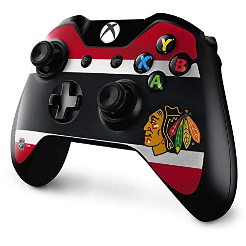 Officially Licensed NHL Chicago Blackhawks Jersey Gaming Skin Decal for Xbox One Controller - Custom Protective Cover for Gamers & Sports Fans
