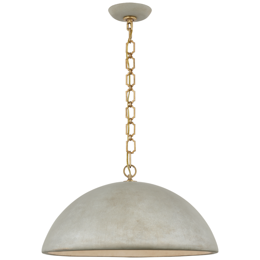 Elliot XL Pendant Light Fixture in Portland Gray - Modern Industrial Ceiling Light for Dining Room, Kitchen Island & Living Room Decor